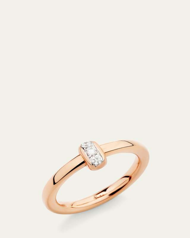 Together 18K Rose Gold Diamond Band Ring